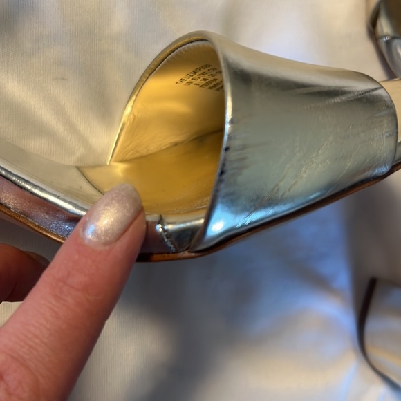 Katy Perry The Liz Block Heeled Sandal with Ankle Strap in gold - Picture 7 of 11